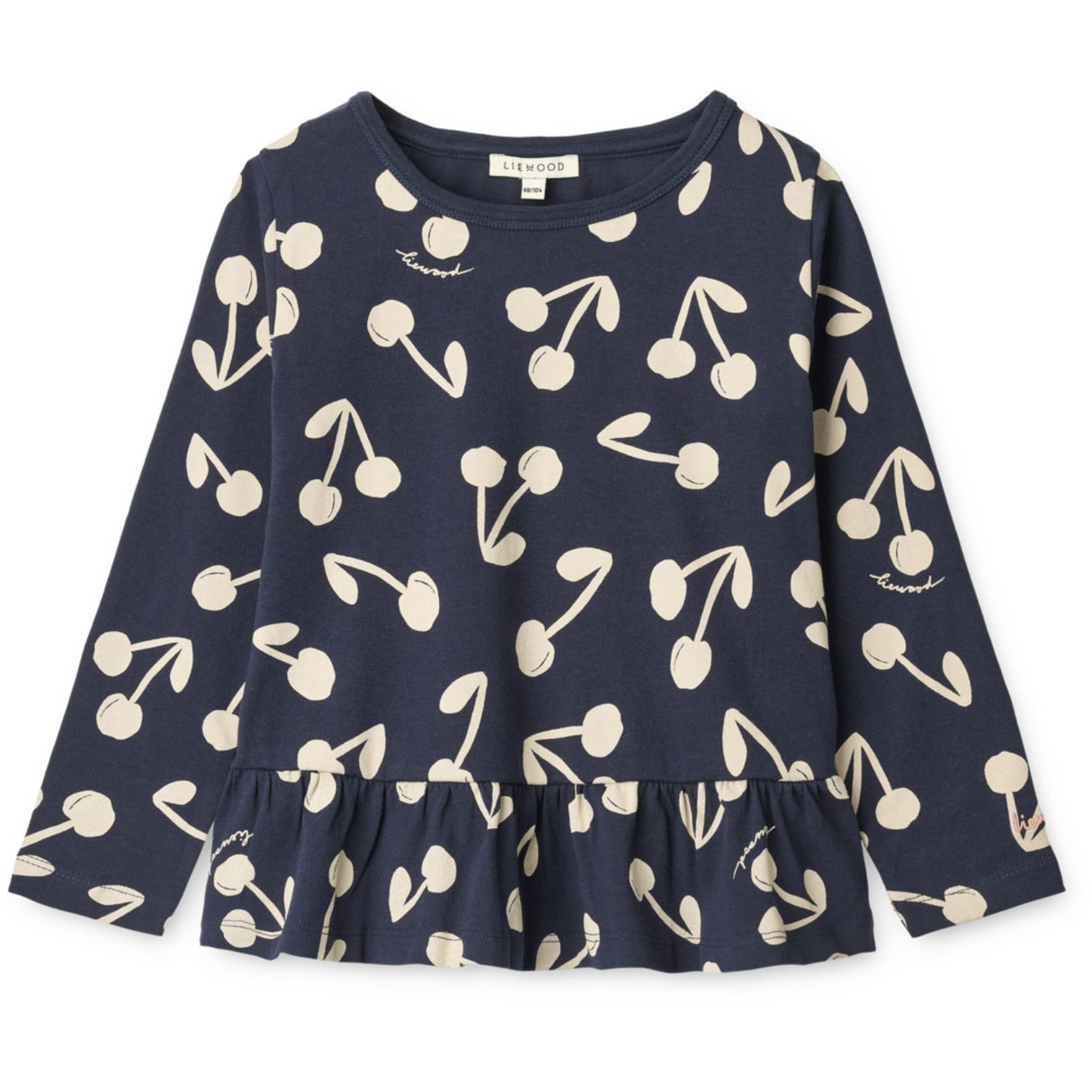 LIEWOOD Cherry Blossom / Classic Navy Margit Printed Longsleeve T-Shirt
