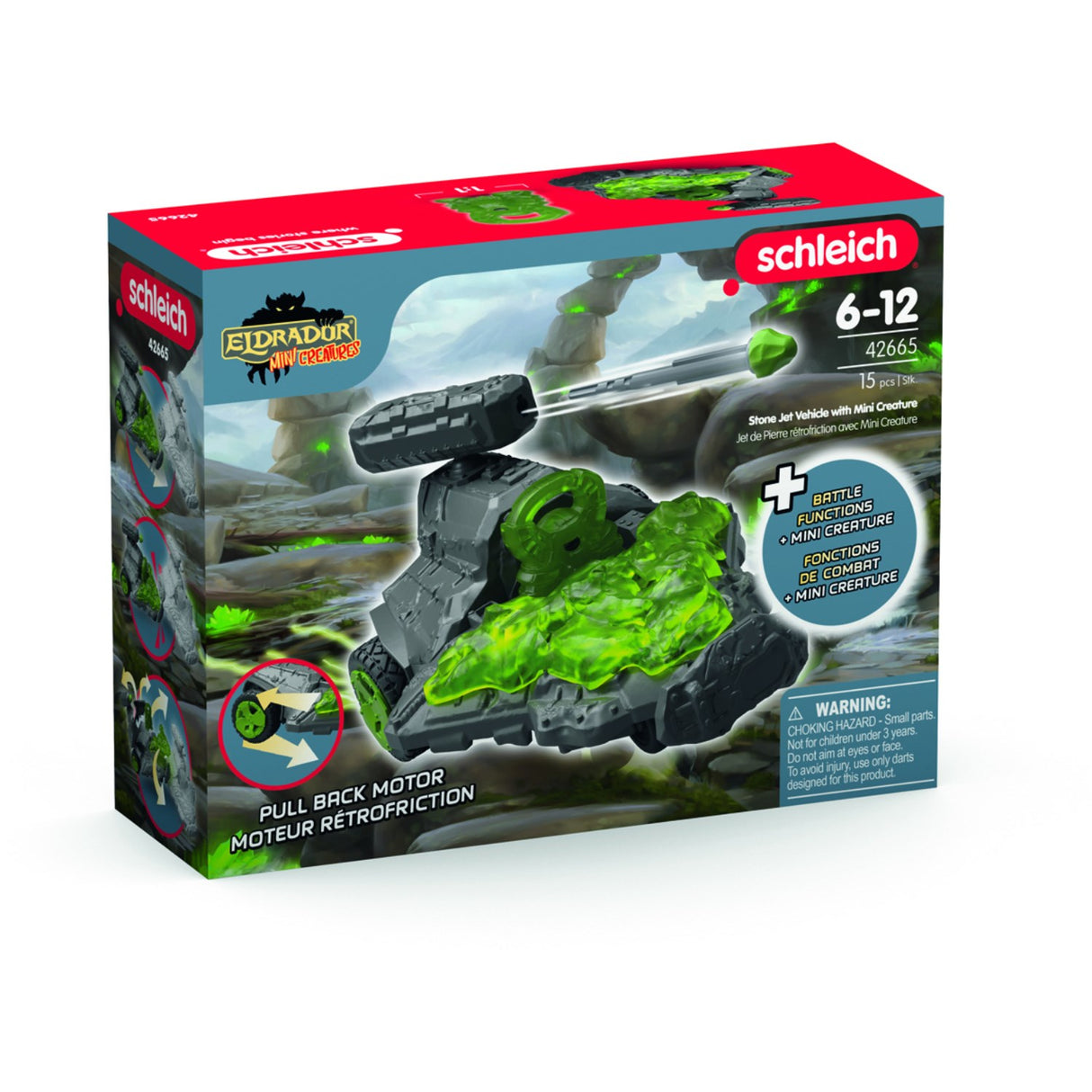 Schleich Stone Jet Vehicle Med Mini-Kreatur