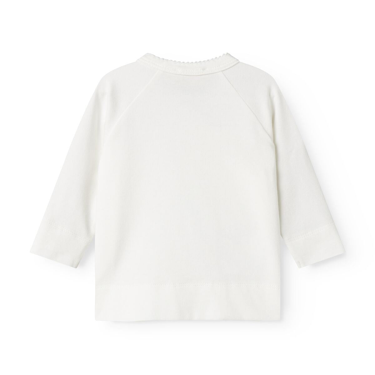 MarMar Modal New Born Gentle White Tut Wrap LS Blouse