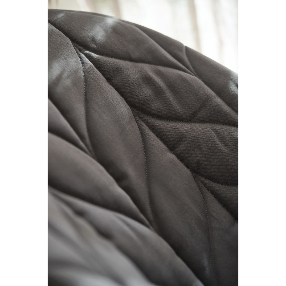 BabyBjörn Anthracite Grey Bouncer Bliss - Woven, Flower Leaf Quilt