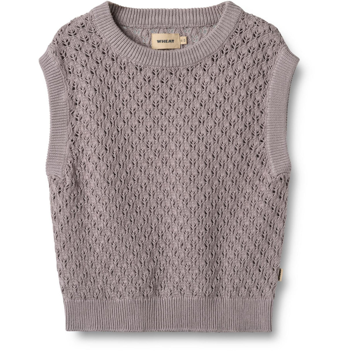 Wheat Dusty Purple Knit Vest Saga