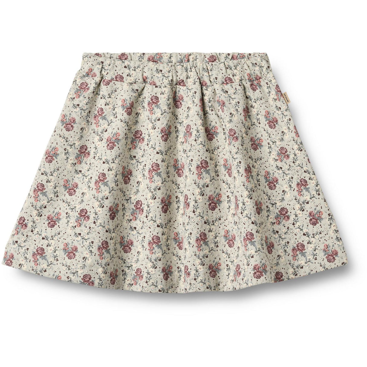 Wheat Slightly Green Flowers Sweat Skirt Manuella