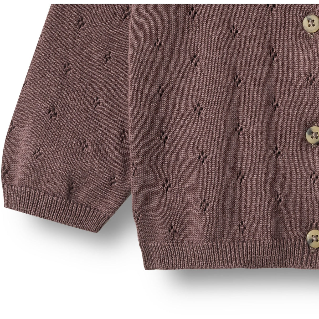 Wheat Plum Knit Cardigan Maia