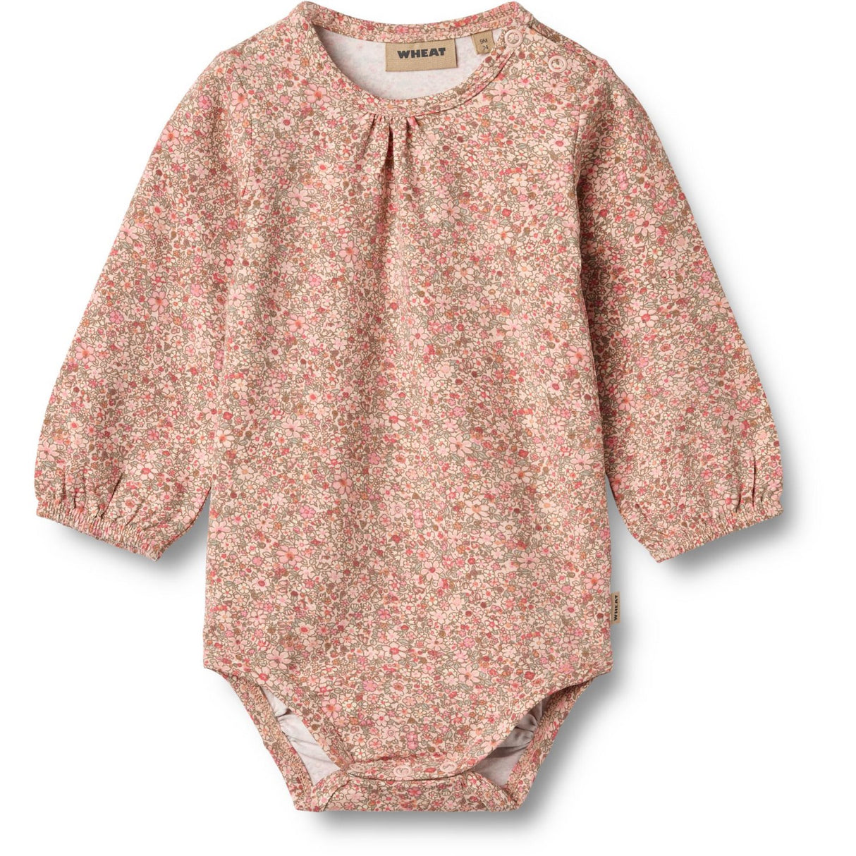 Wheat Rose Dust Flower Meadow Body L/S Elmine