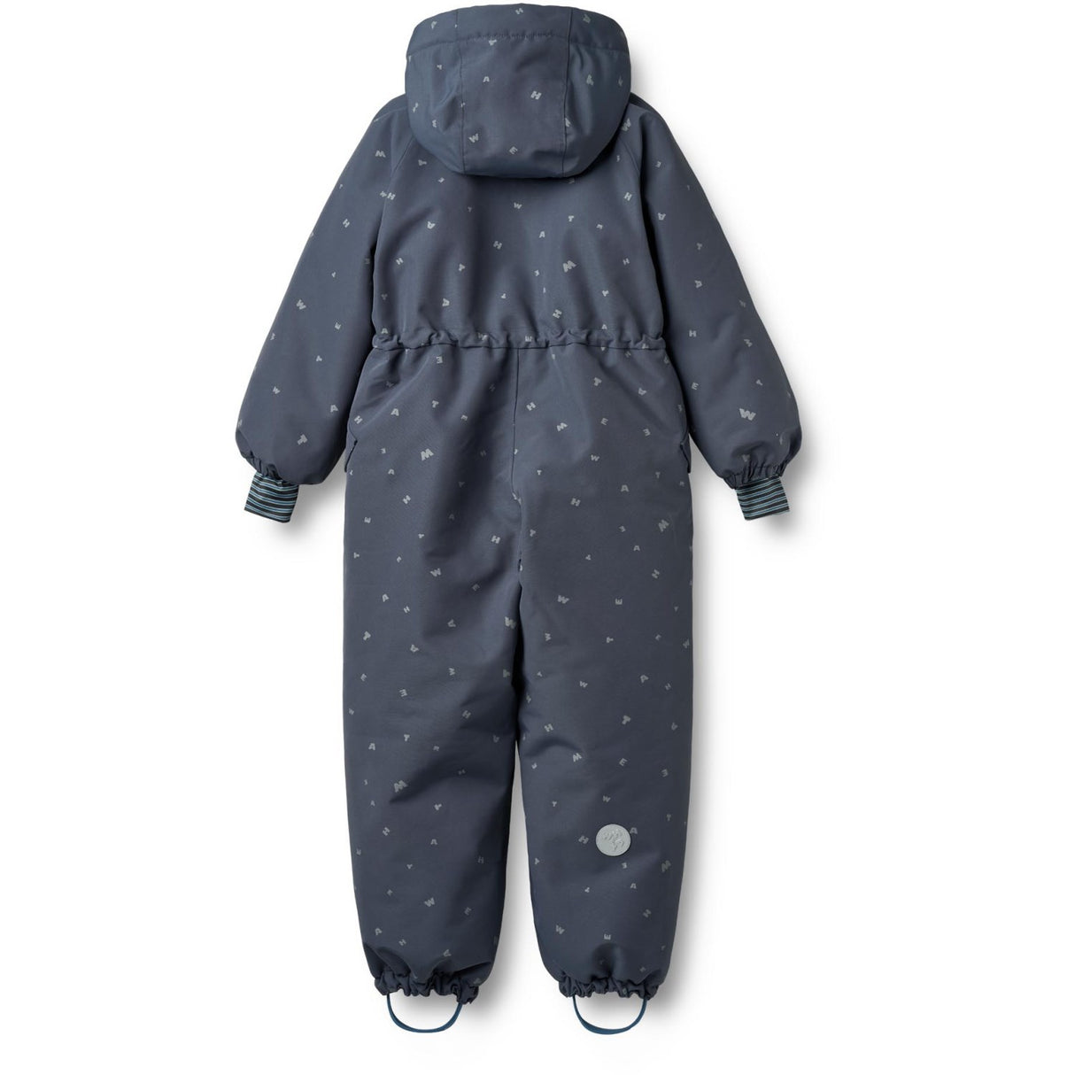 Wheat Greyblue Letters Snowsuit Miko
