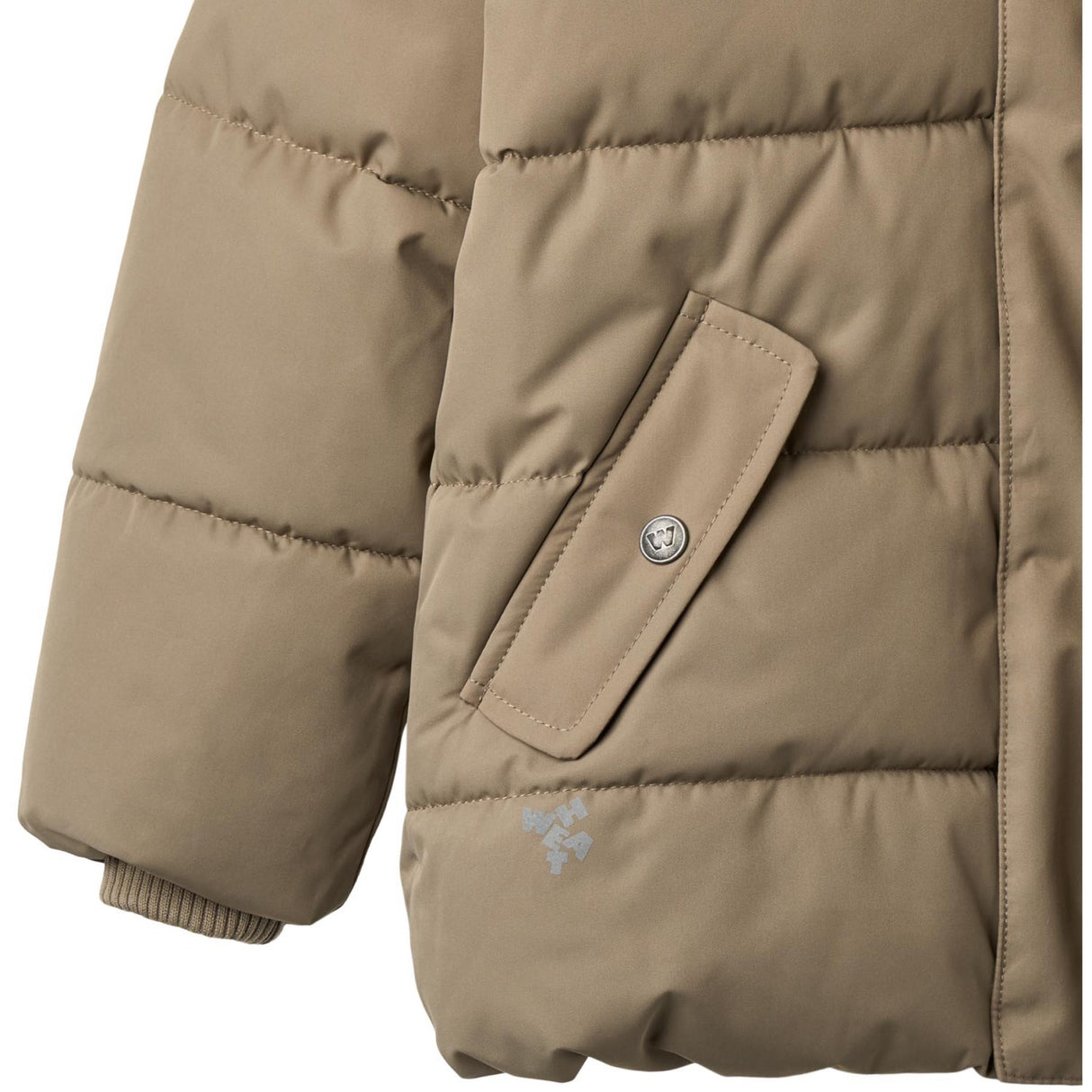 Wheat Grey Stone Puffer Jacket Gael