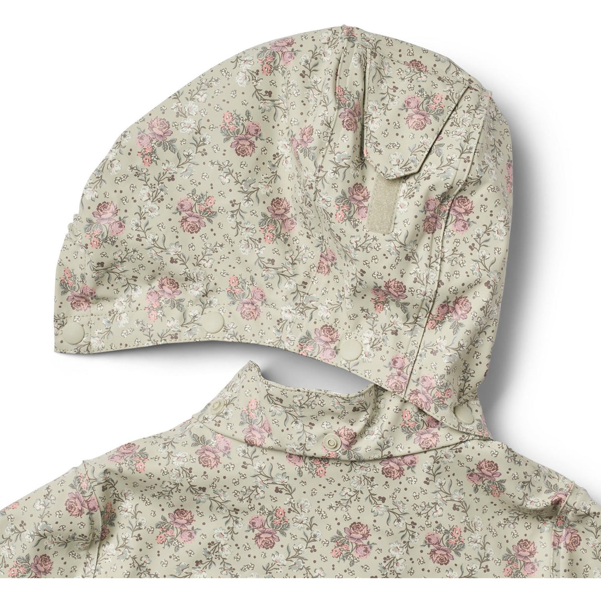 Wheat Slightly Green Flowers Rainwear Ollo Jacket