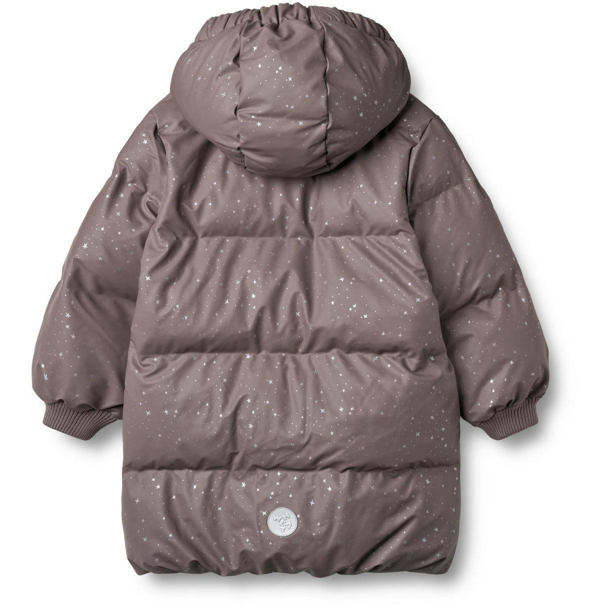 Wheat Purple Stone Stars PU Puffer Jacket Coast