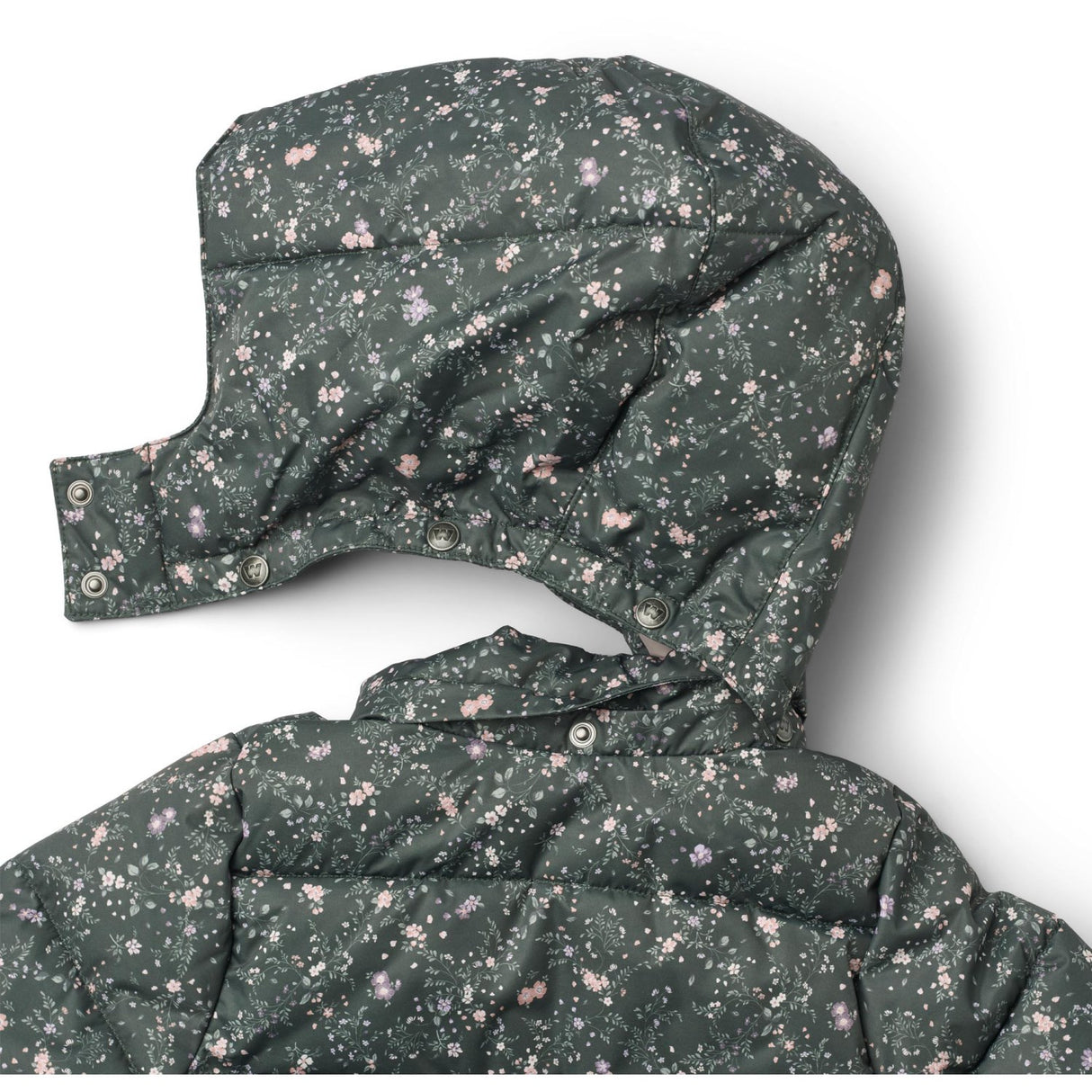 Wheat Forest Lake Checked Flowers Puffer Coat Yrsa