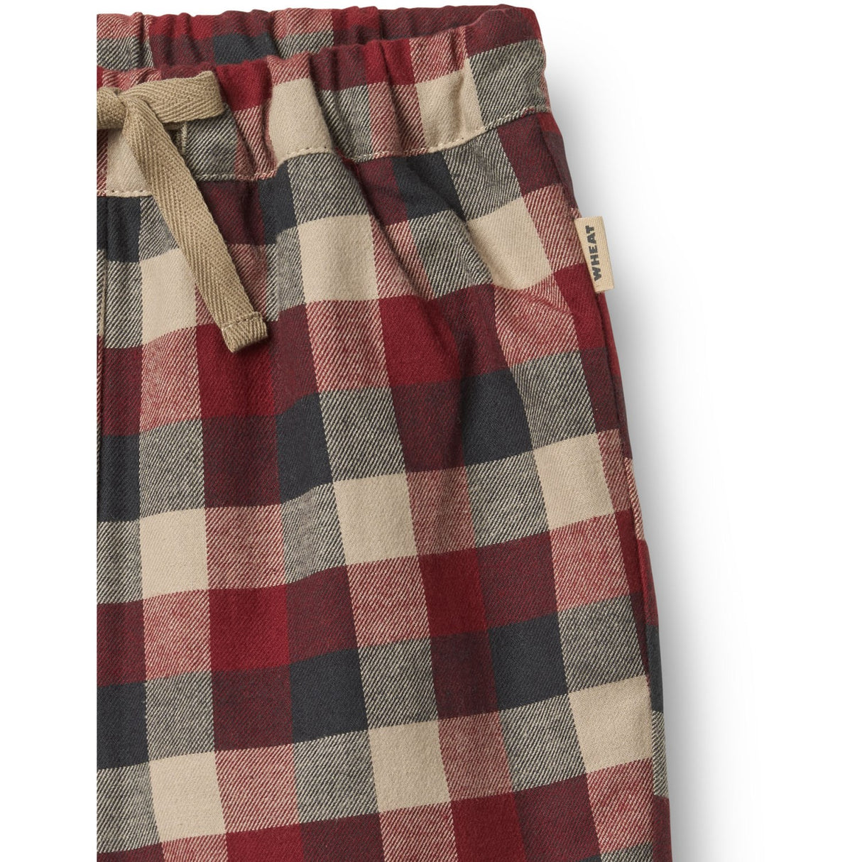 Wheat Red Blue Check Pants Lined Arne