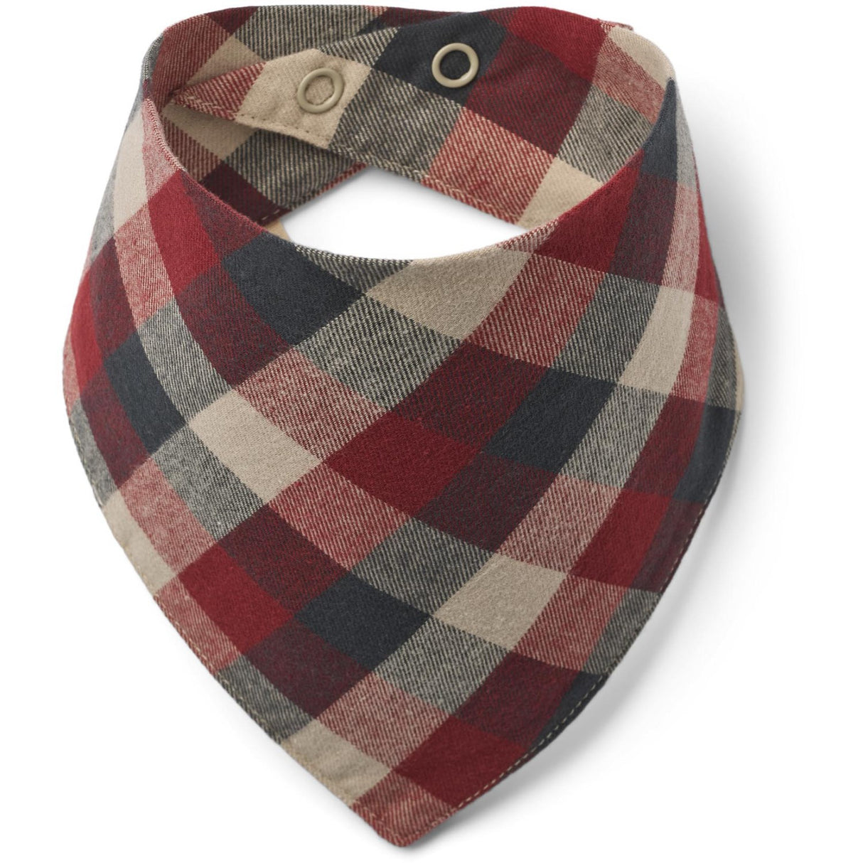 Wheat Red Blue Check 2 Bib Eden