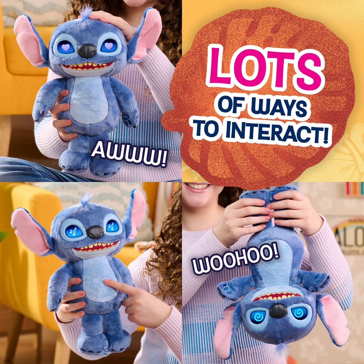 Disney Stitch Movie Emotive Eye Feature Plush 27 Cm