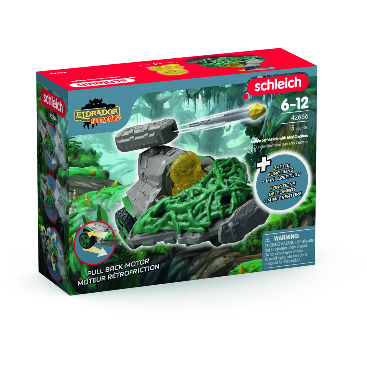 Schleich Jungle Jet Vehicle With Mini Creature