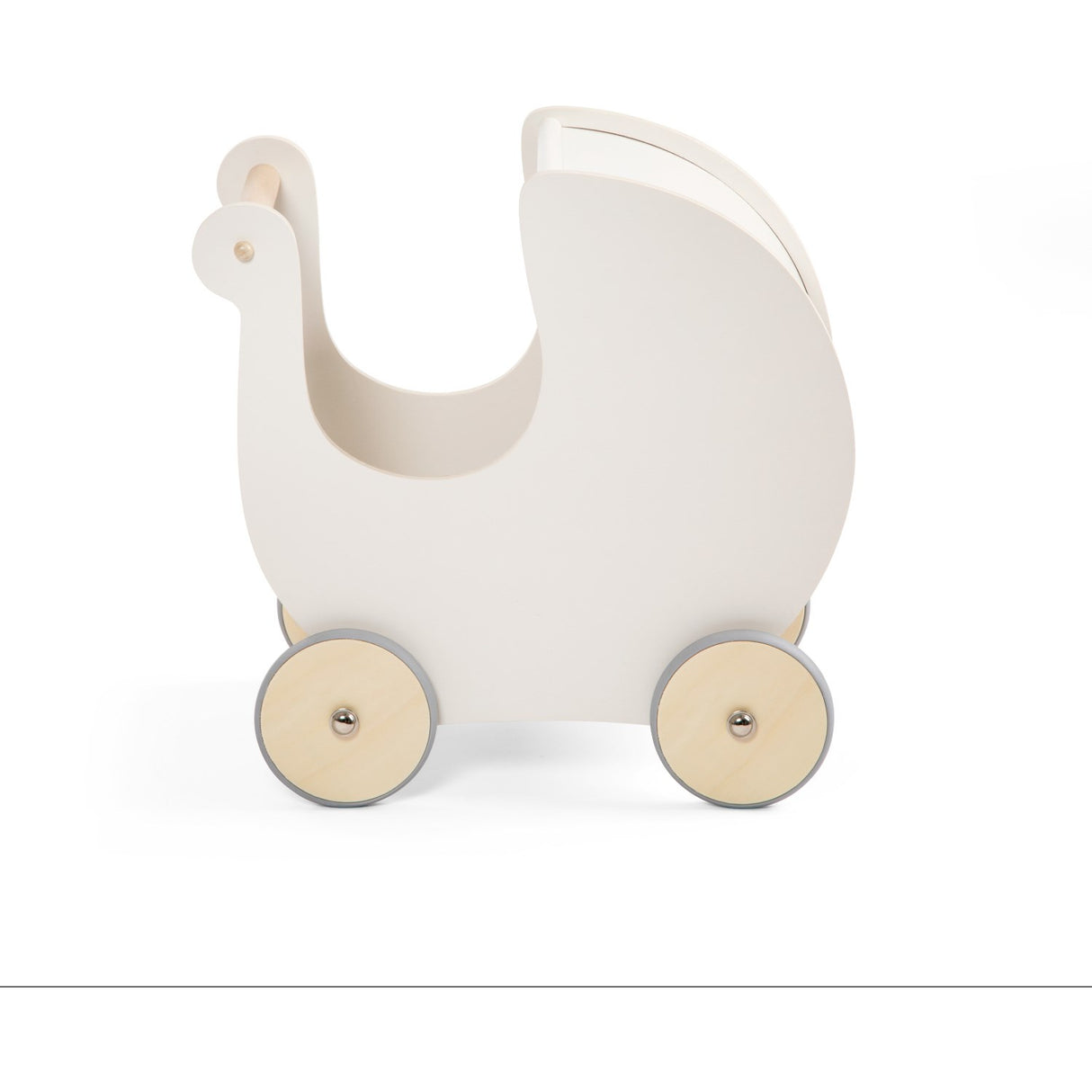 Sebra Classic White Wooden Doll Pram