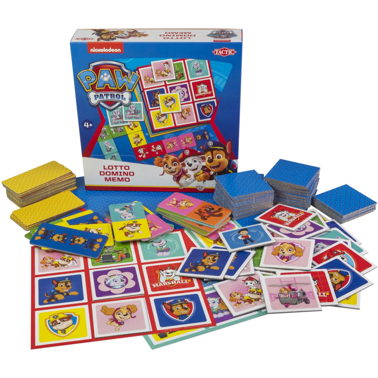 Tactic Games Paw Patrol 3 I 1 Memo, Lotto, Domino