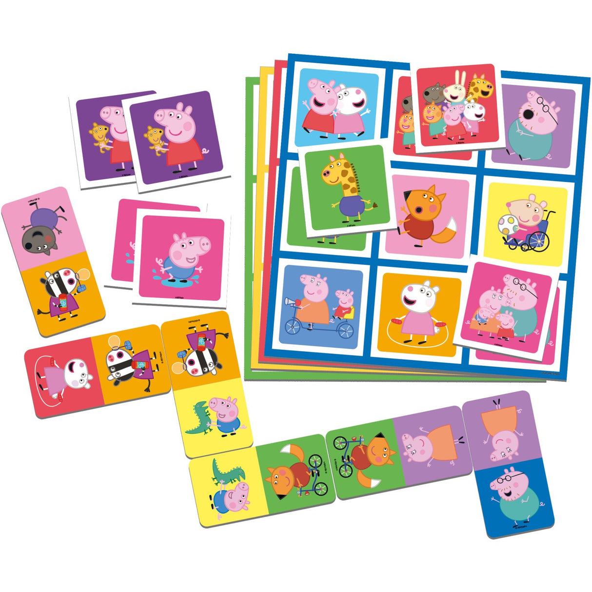 Tactic Games Gurli Gris 3 I 1 Memo, Lotto, Domino