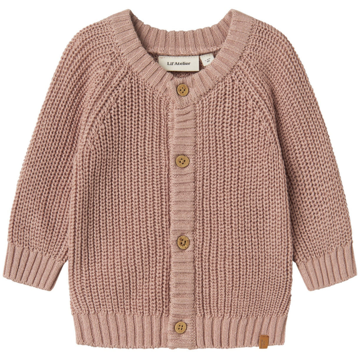 Lil'Atelier Misty Rose Nbnemlen Ls Knit Card Lil Noos