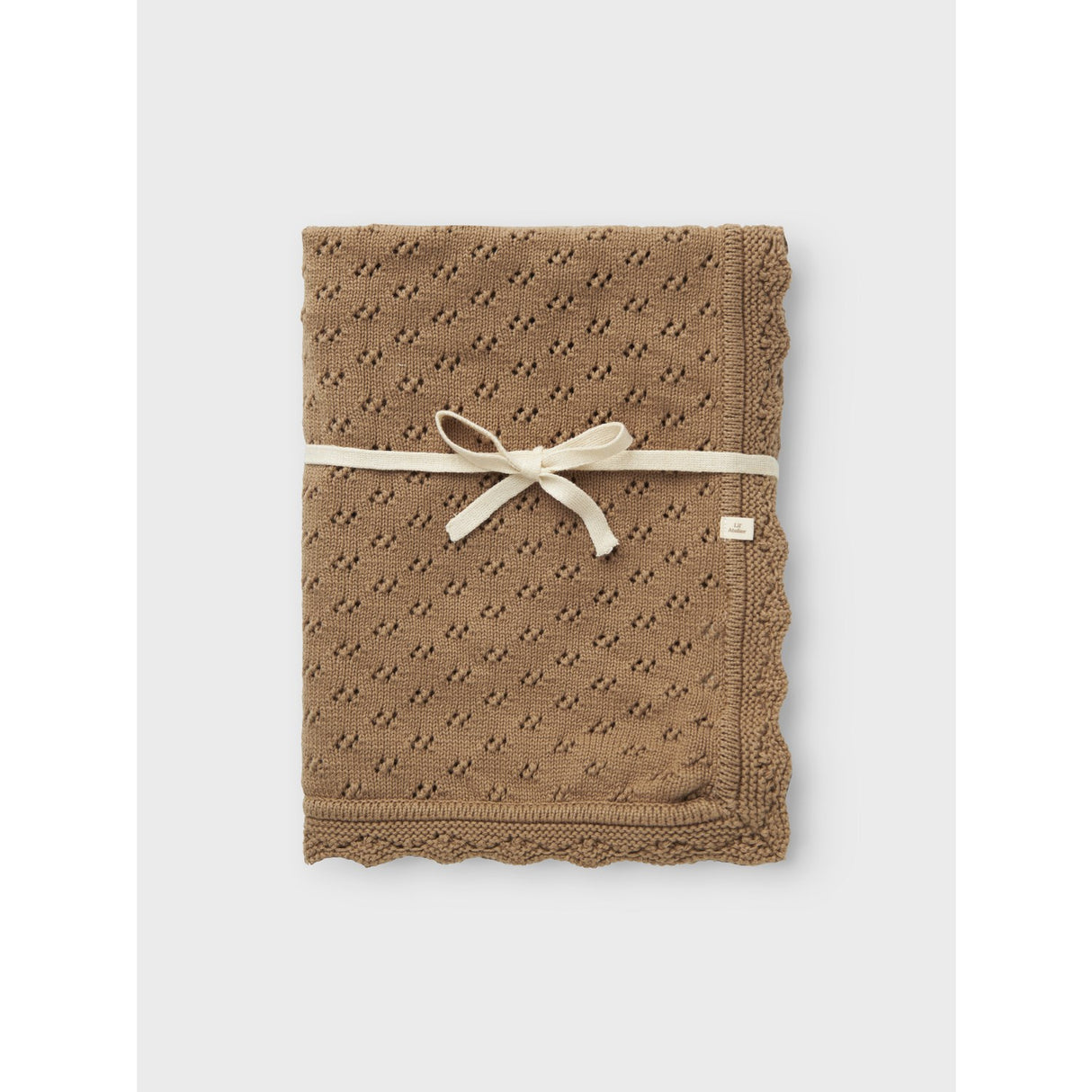 Lil'Atelier Sepia Tint Nbnnilio Knit Blanket Lil