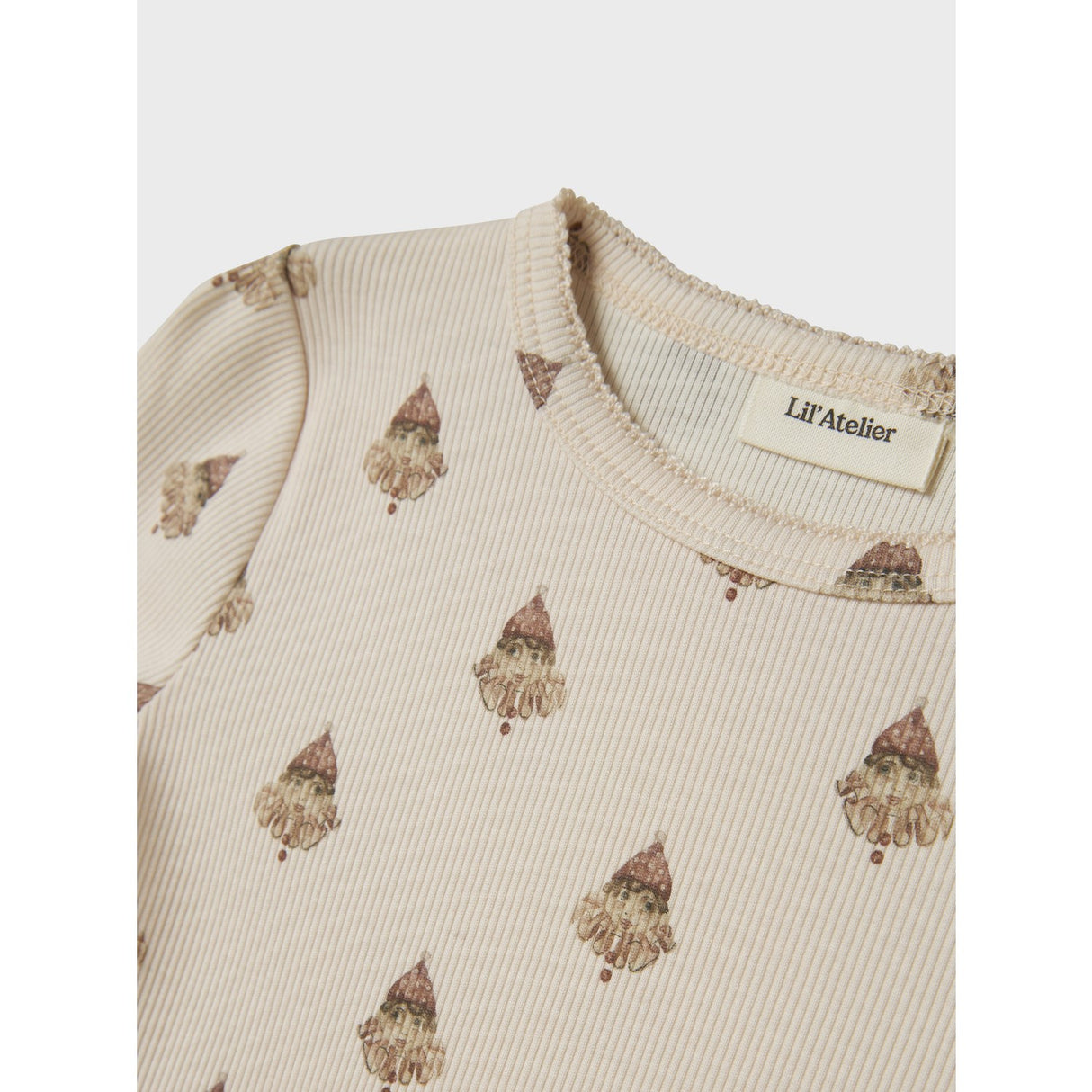 Lil'Atelier Pastel Parchment Nmflavo Eva Ls Slim Top Lil