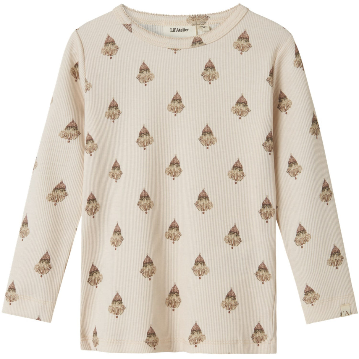 Lil'Atelier Pastel Parchment Nmflavo Eva Ls Slim Top Lil