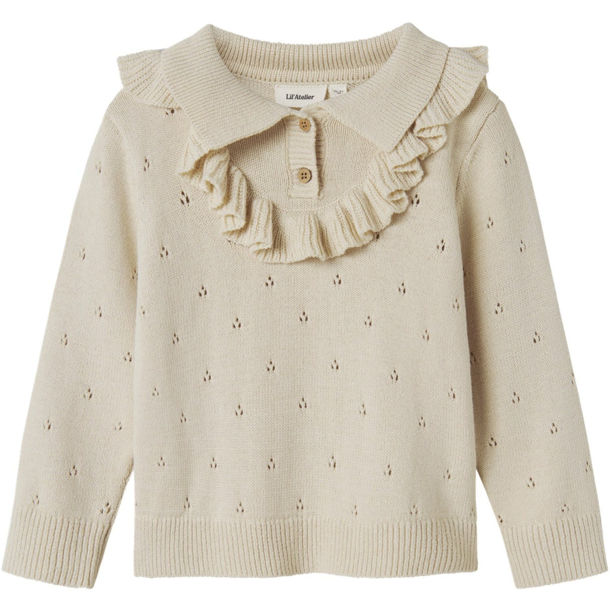 Lil'Atelier Turtledove Nmfnakita Ls Loose Knit Lil