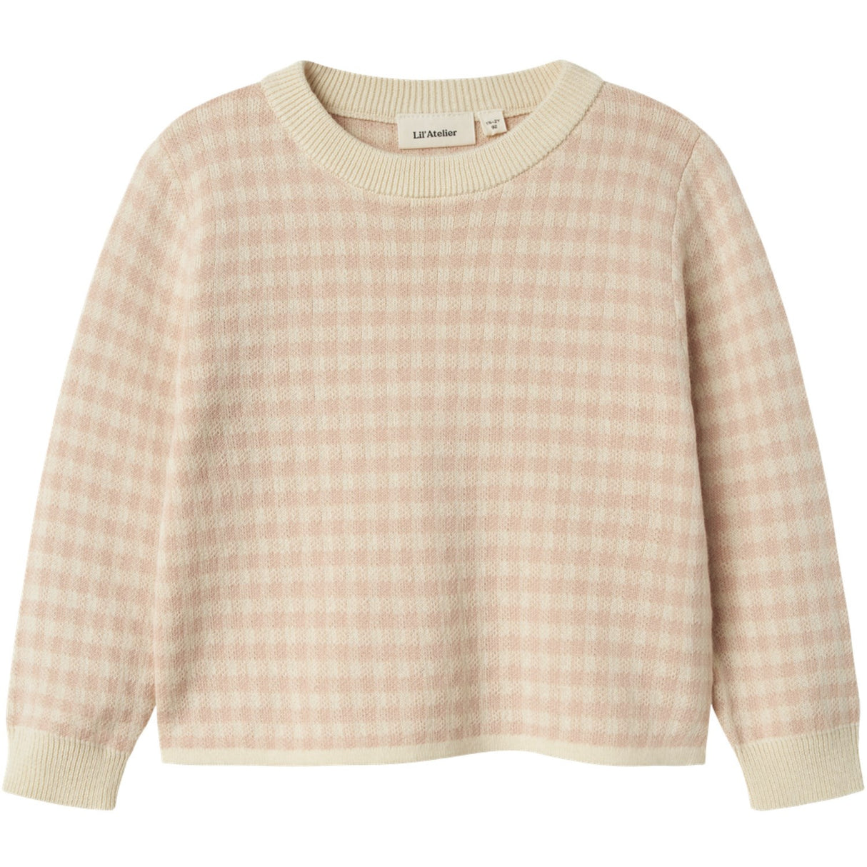 Lil'Atelier Cameo Rose Nmfnadie Ls Loose Knit Lil