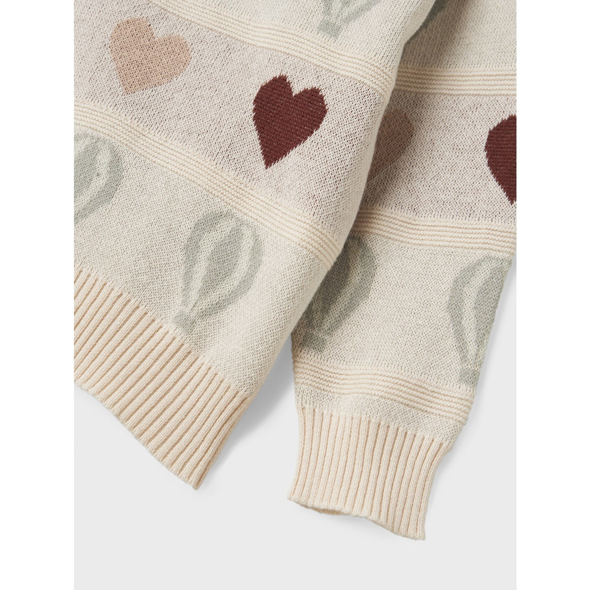Lil'Atelier Pastel Parchment Nmflamai Kis Ls Knit Lil