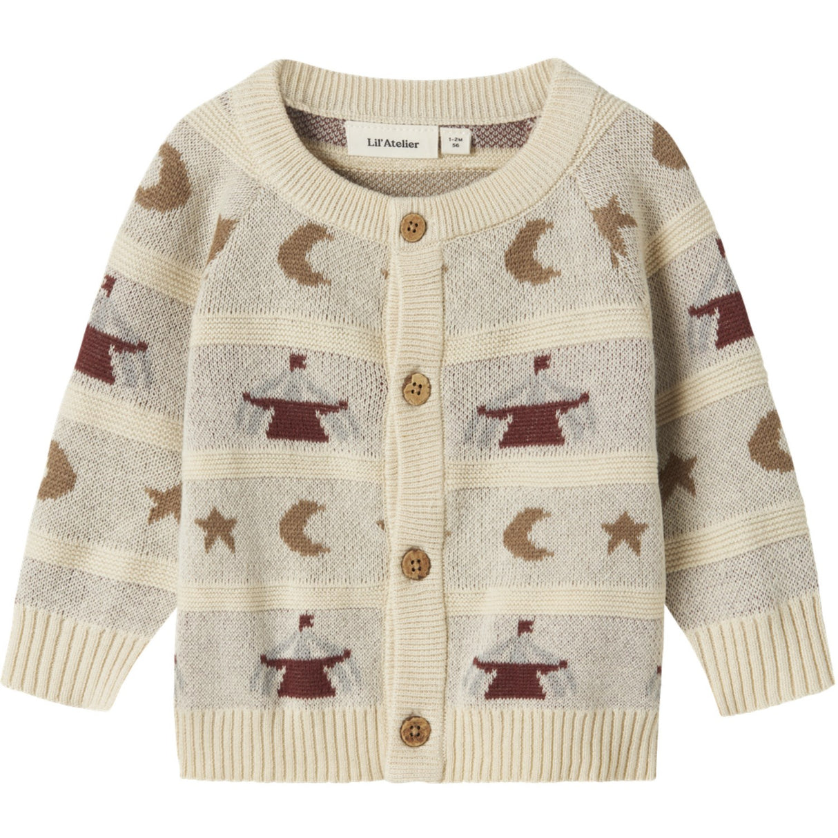 Lil'Atelier Turtledove Nbmlamai Ls Knit Card Lil