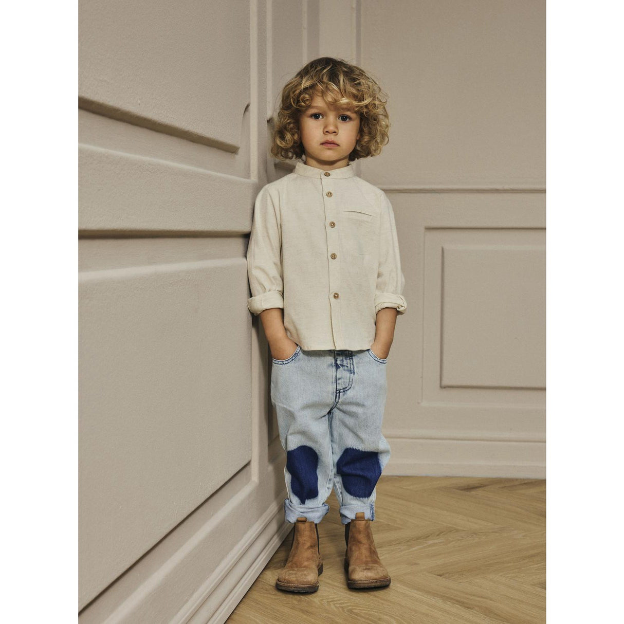 Lil'Atelier Turtledove Nmmotto Ls Shirt Lil