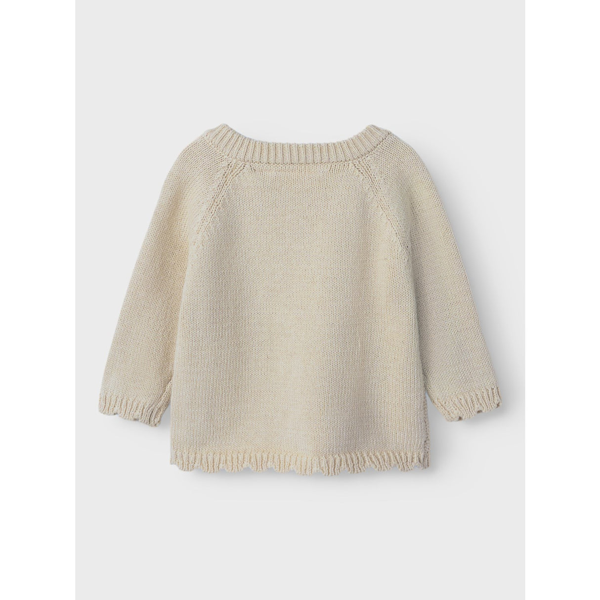 Lil'Atelier Turtledove Nbflaguna Ls Wrap Knit Lil Noos