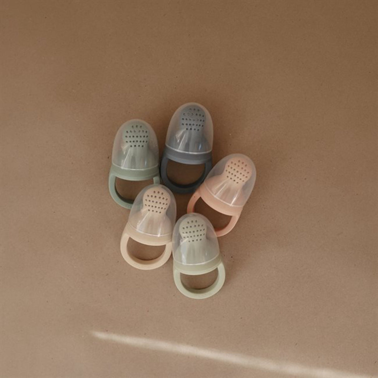 Mushie Blush Silicone Fresh Food Feeder 2-pack