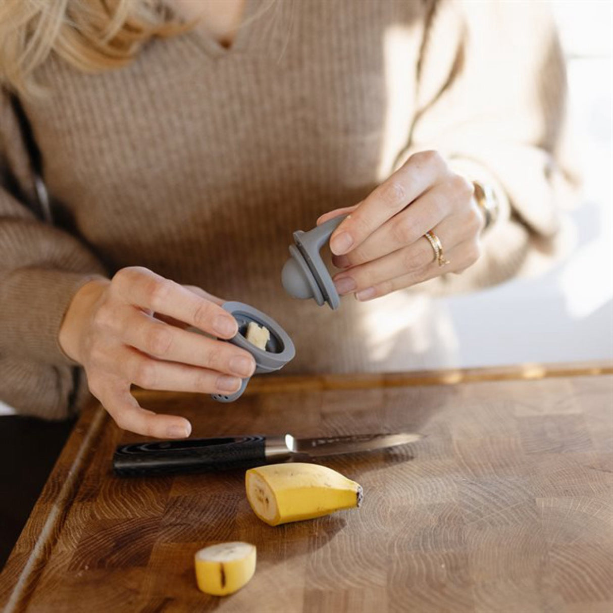 Mushie Blush Silicone Fresh Food Feeder 2-pack