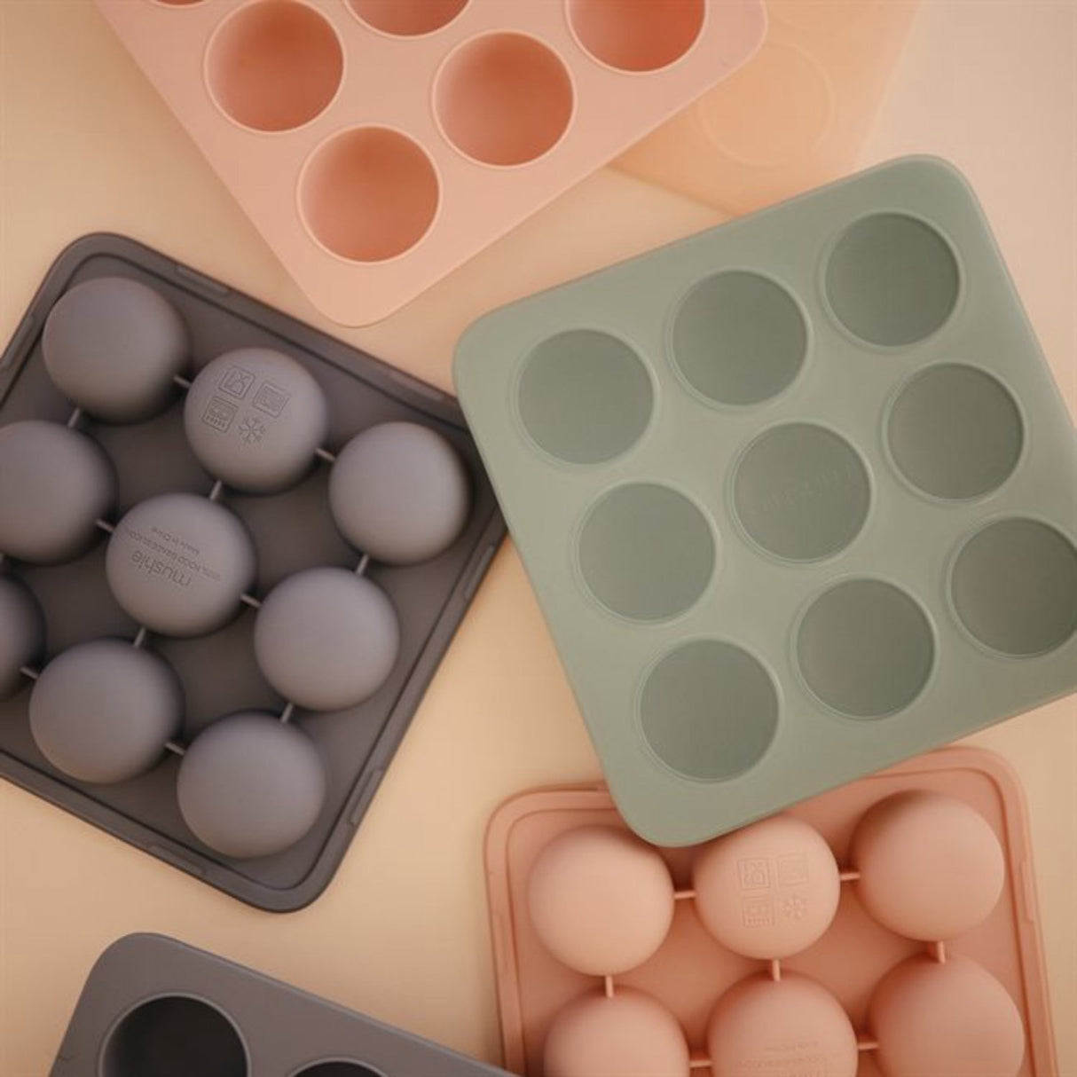 Mushie Blush Baby Food Freezer Tray