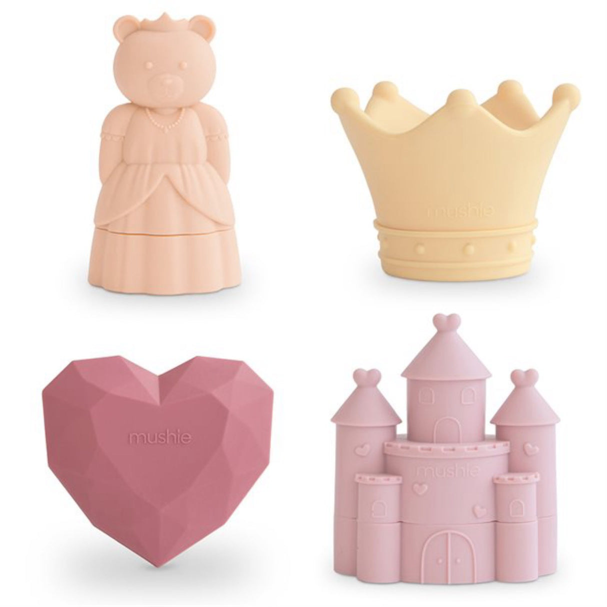 Mushie Princess Bath Play Set 4-Pack