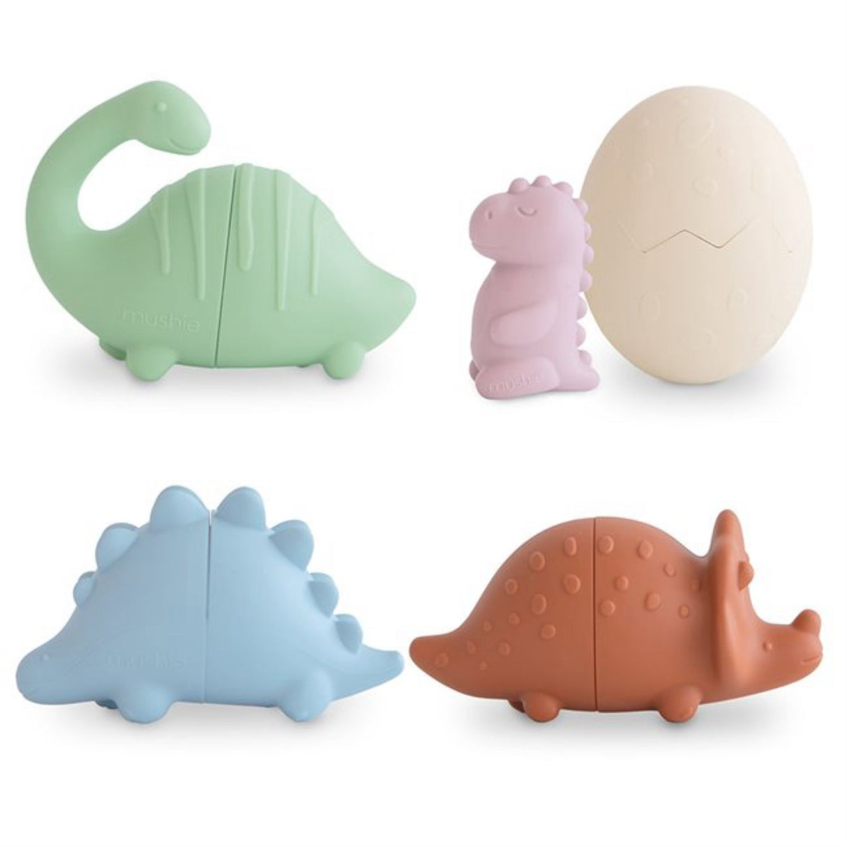 Mushie Dino Mold Free Bath Play Set 5-Pack