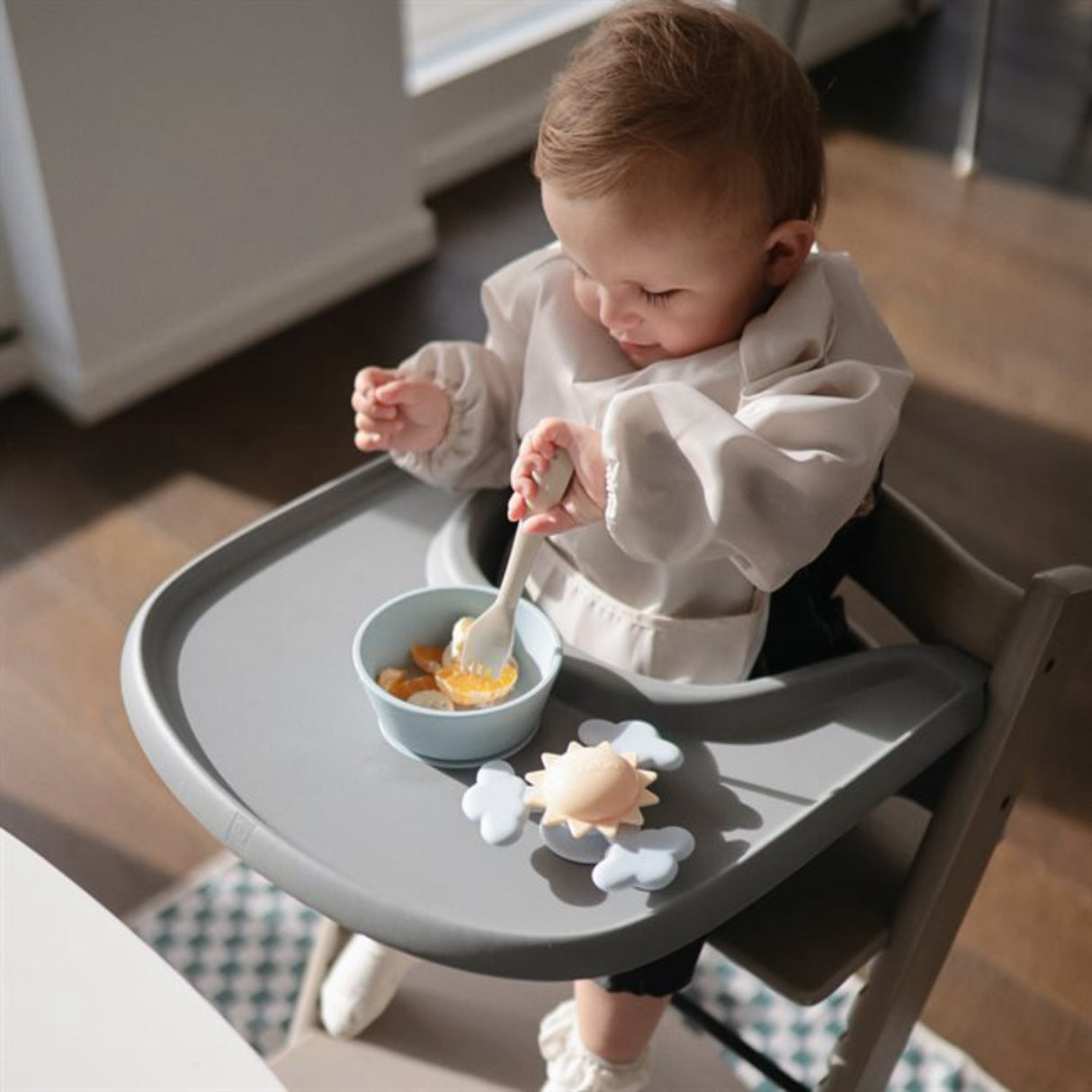 Mushie Sunshine Suction Spinner Toy