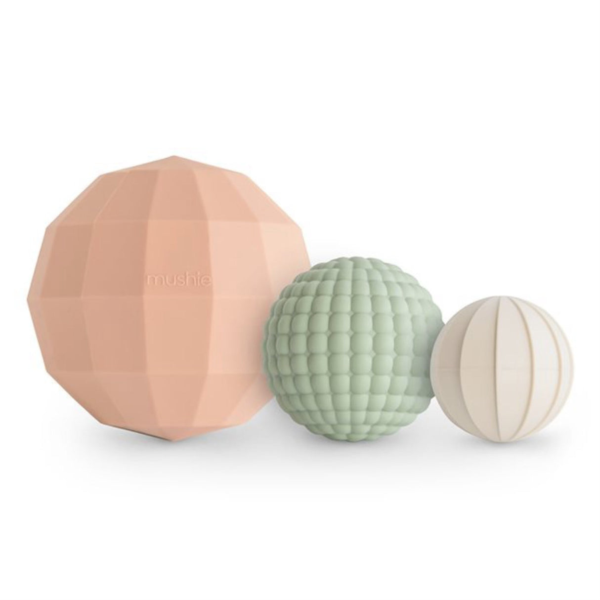 Mushie Blush Nesting Spheres Sensory Toy