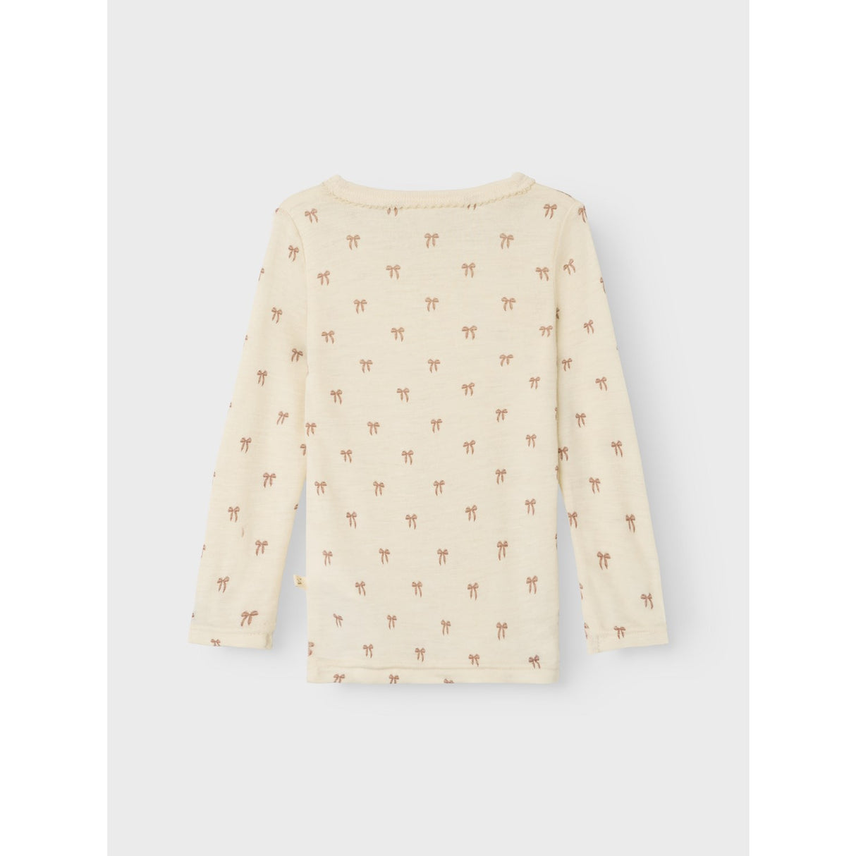 Lil'Atelier Turtledove Melange Nmfnalu Wo/Mo Ls Slim Top Lil