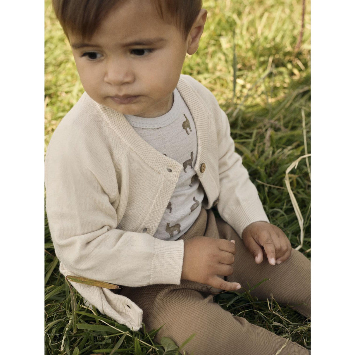 Lil'Atelier Gray Dawn Lama Nbmnoel Nor Wool Ls Slim Body Lil