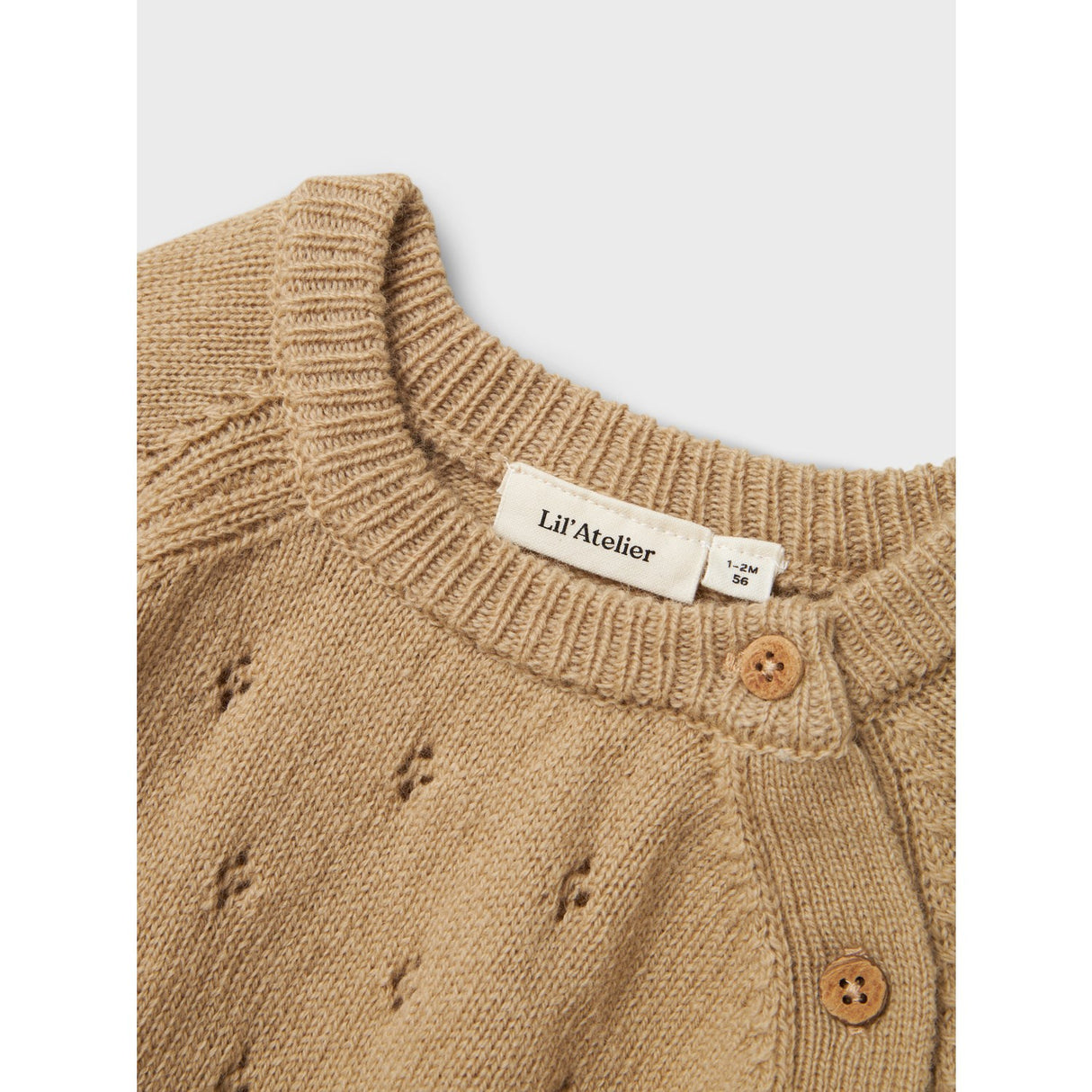 Lil'Atelier Safari Melange Nbnnalio Ls Wrap Knit Lil
