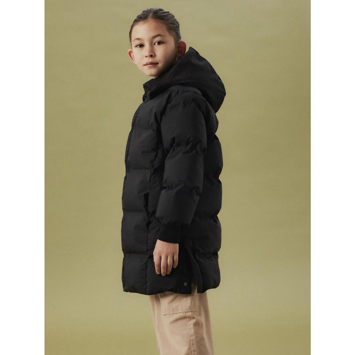 Name It Black Nkfmusk Puffer Jacket Long Tb