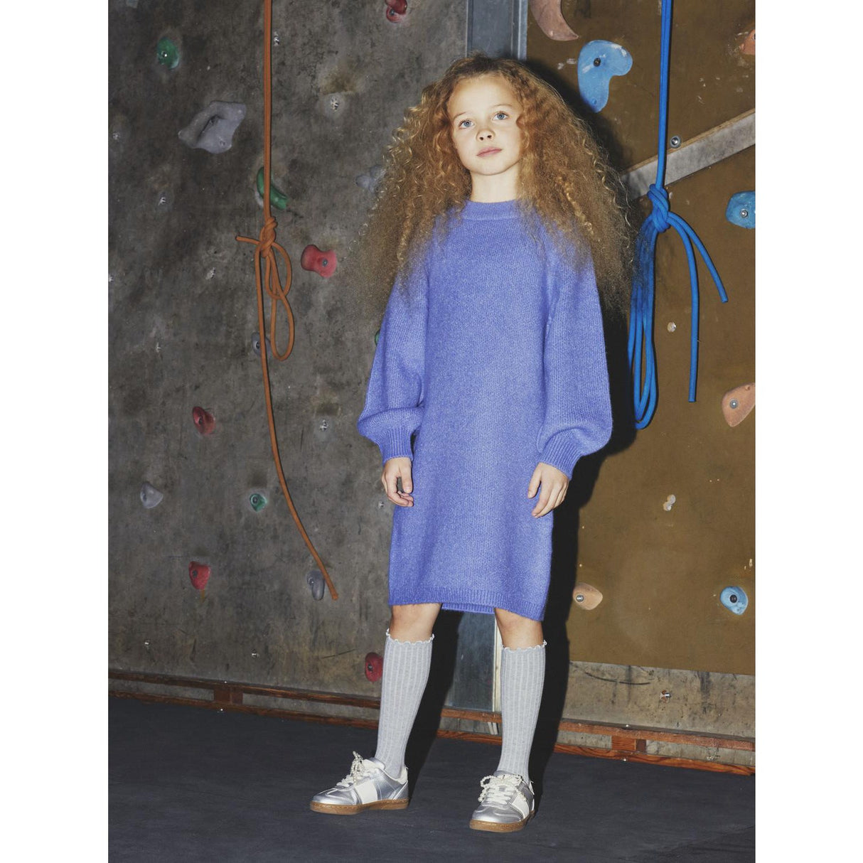 Name It Blue Ice Nkfomarian Ls Knit Dress