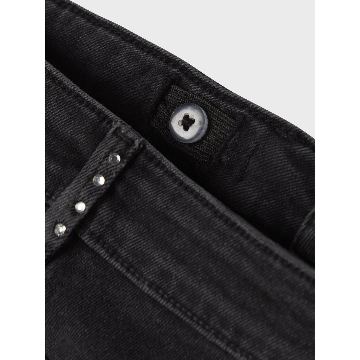 Name It Black Nkfrose Wide Rhinestone Jeans 8810-Bf O