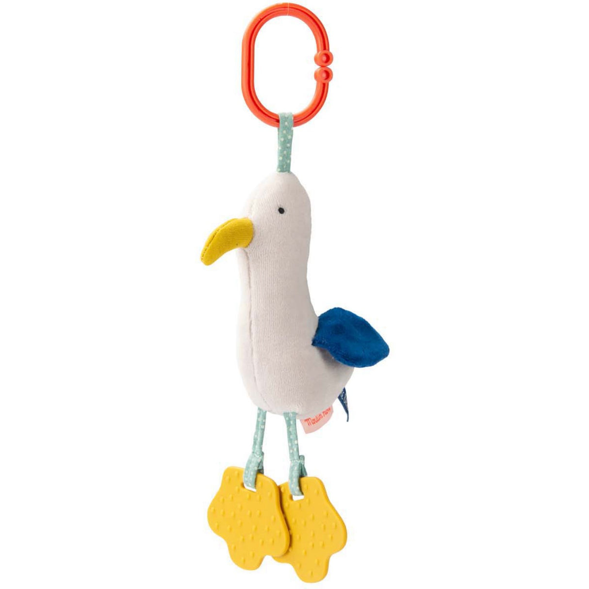 Moulin Roty Activity Stuffed Animal with Hanger Marco Puce & Pilou