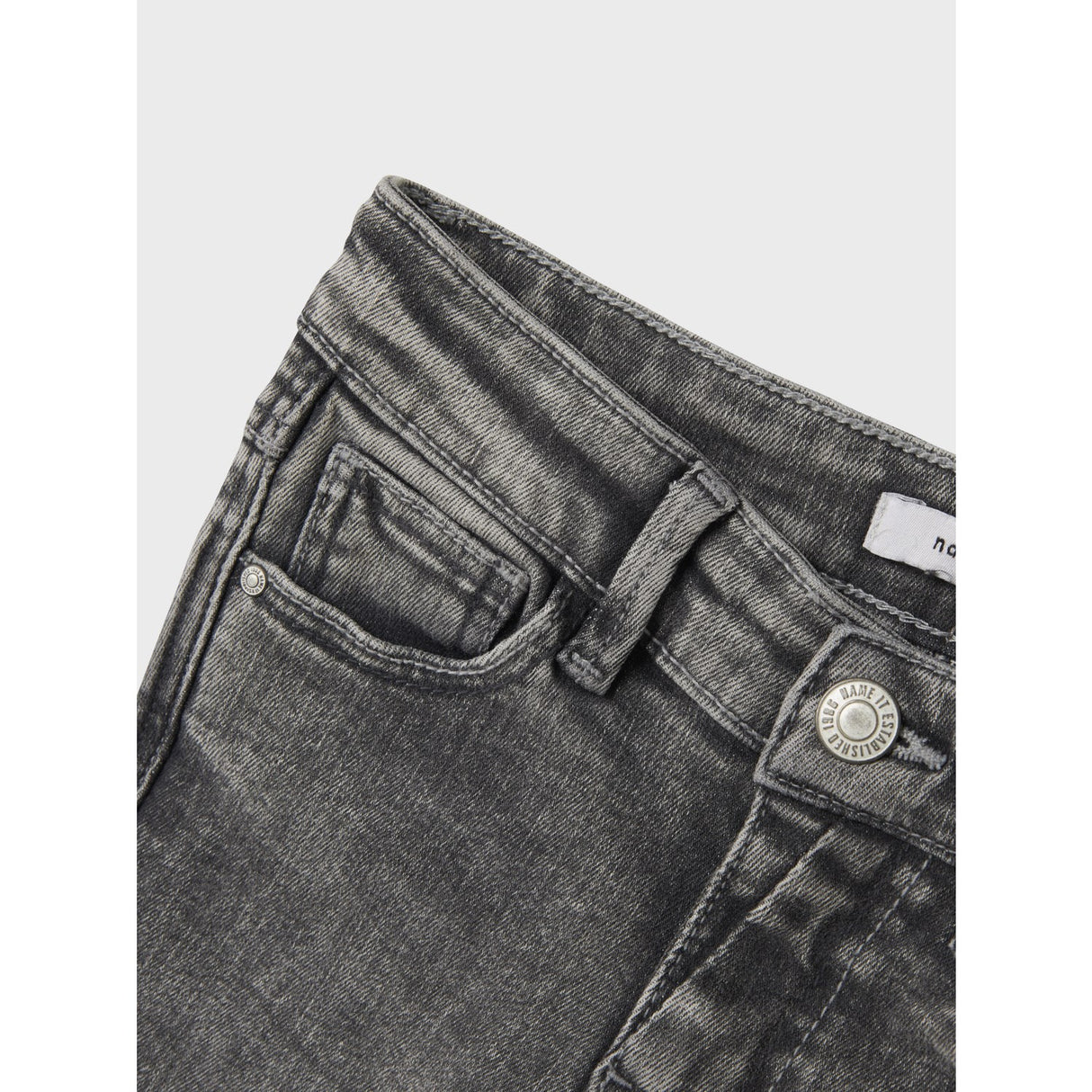 Name It Light Grey Denim Nkfpolly Skinny Boot Jeans 1142-Au Noos