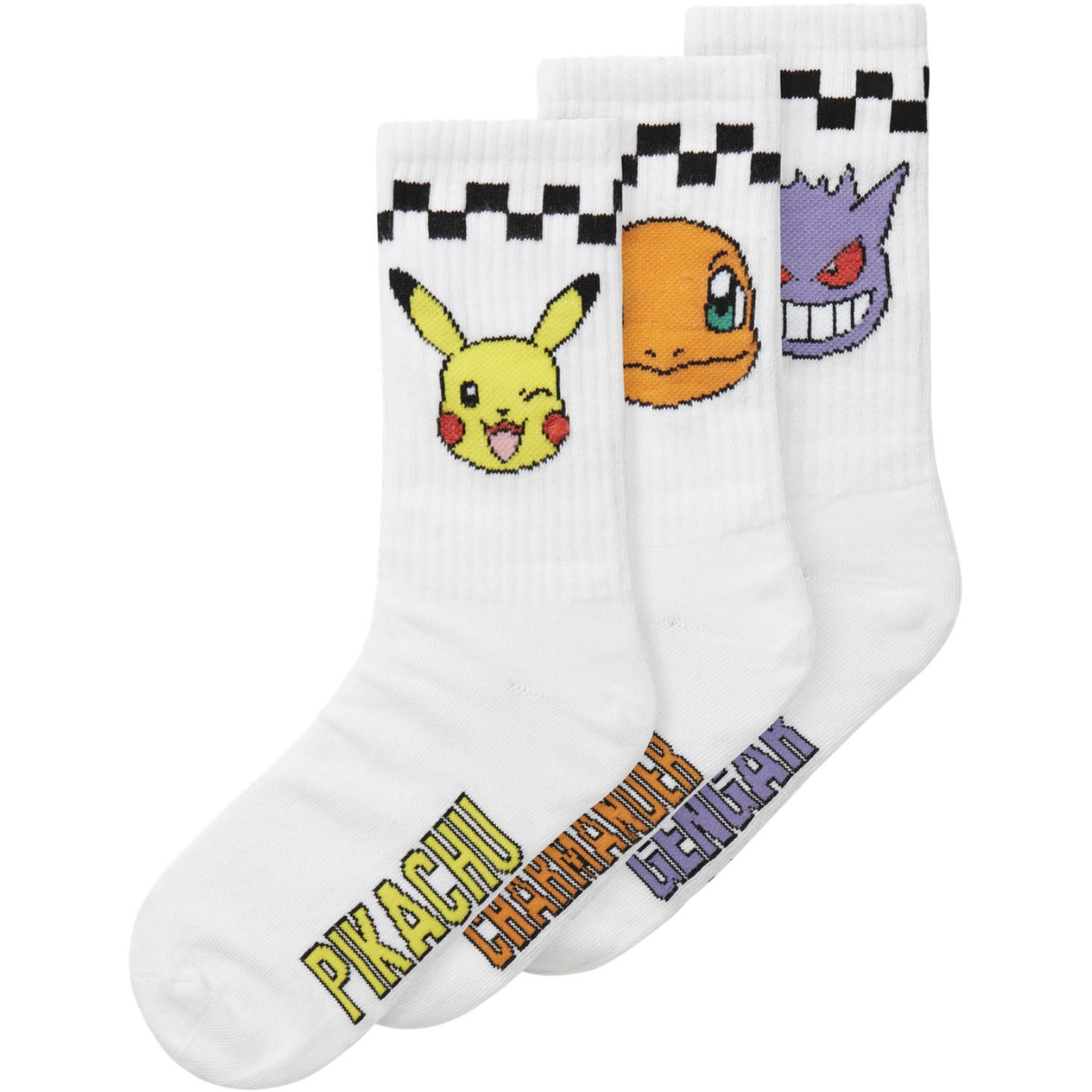 Name It Bright White Nkmjanaka Pokemon 3P Tennis Socks Sky