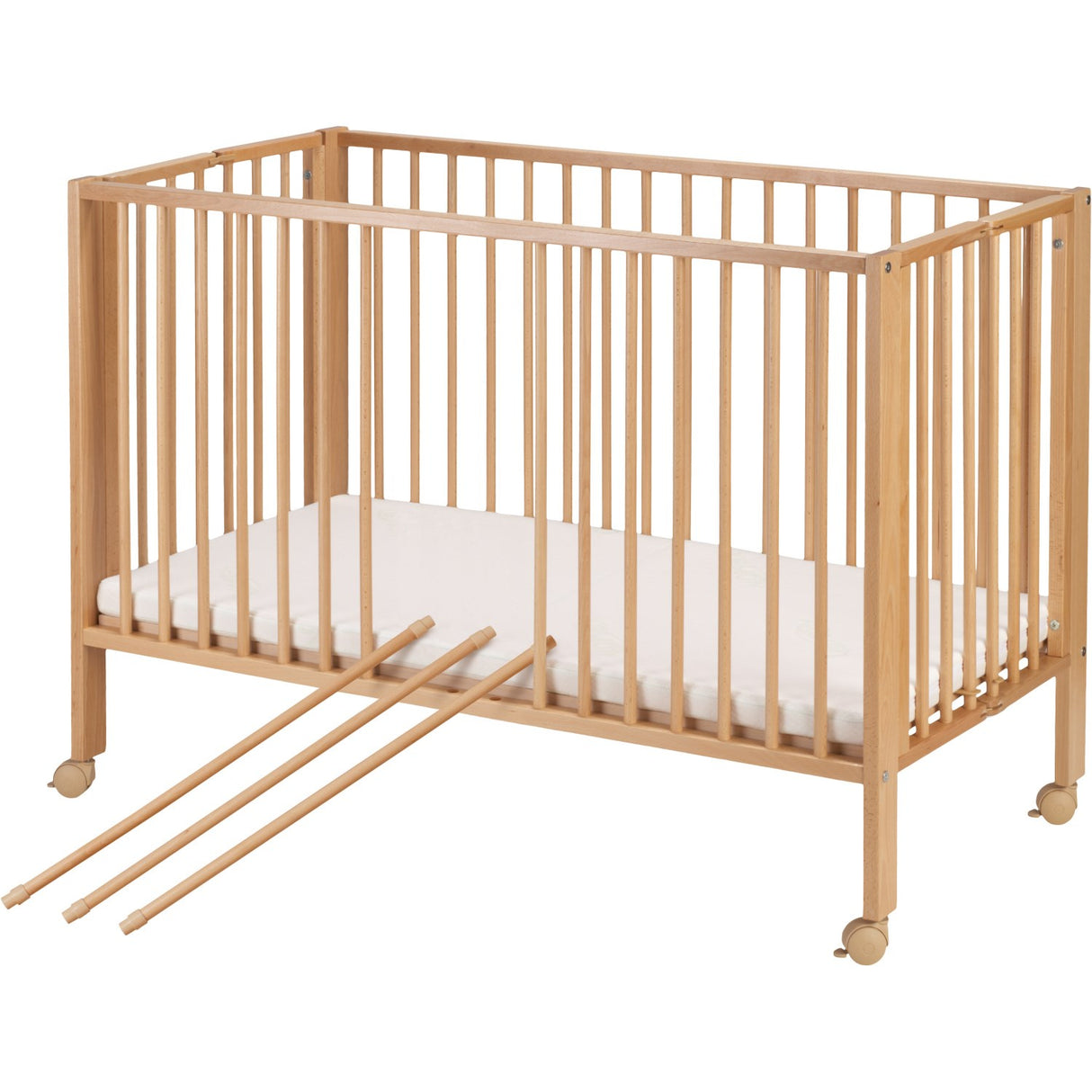 tiSsi® Nature Jori Sammenklappelig Bed Massiv Beech