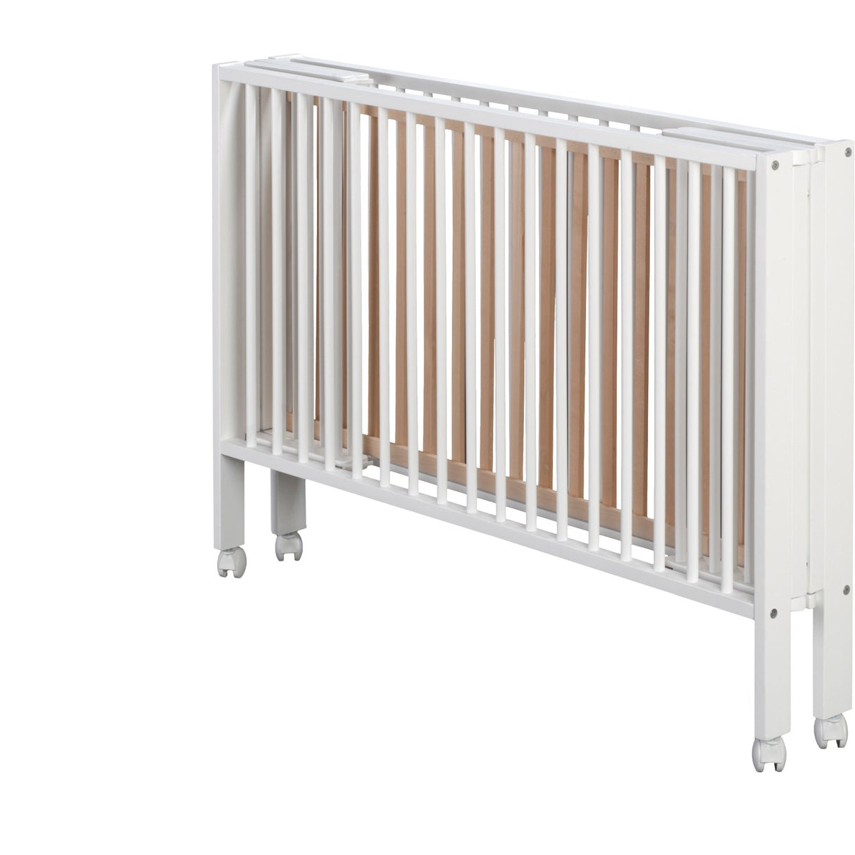 tiSsi® White Laquer Jori Sammenklappelig Bed Massiv Beech