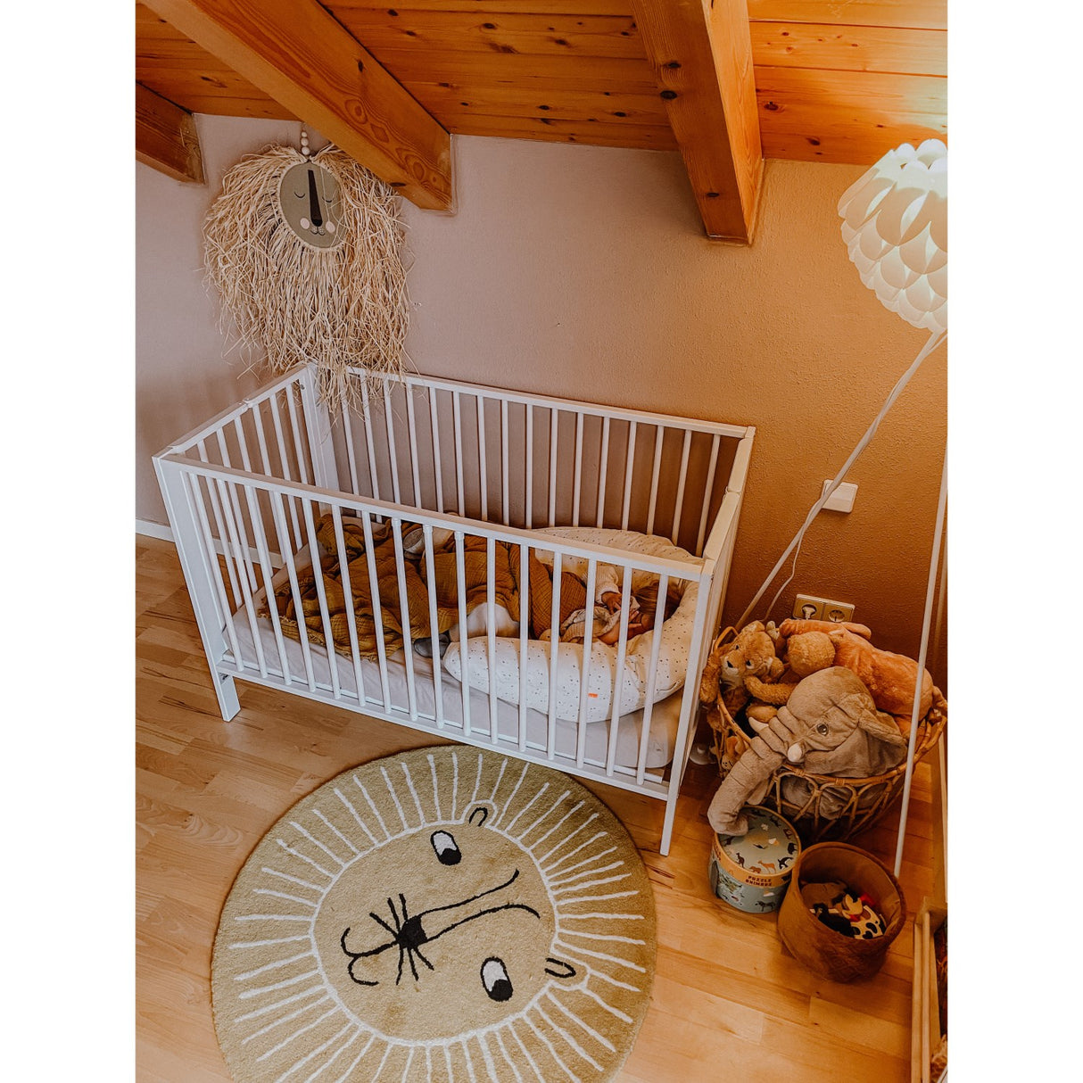 tiSsi® White Laquer Jori Sammenklappelig Bed Massiv Beech