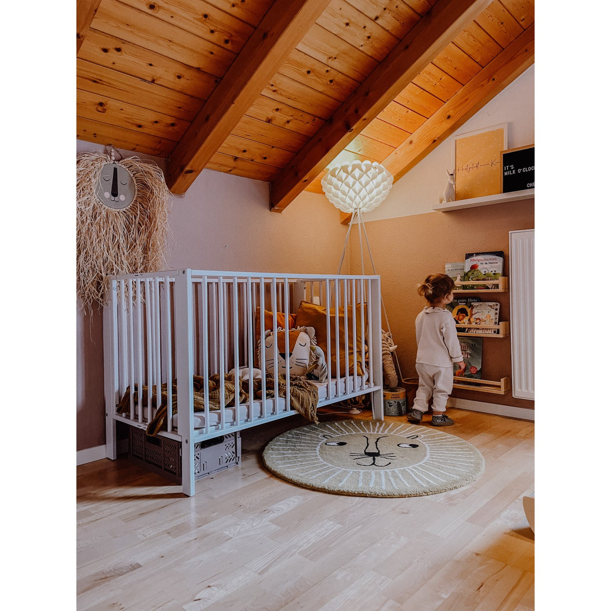 tiSsi® White Laquer Jori Sammenklappelig Bed Massiv Beech